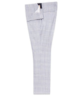 Soft Melange Check Light Blue Trouser